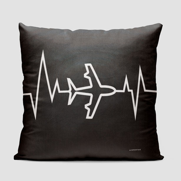Heartbeat - Throw Pillow - Airportag