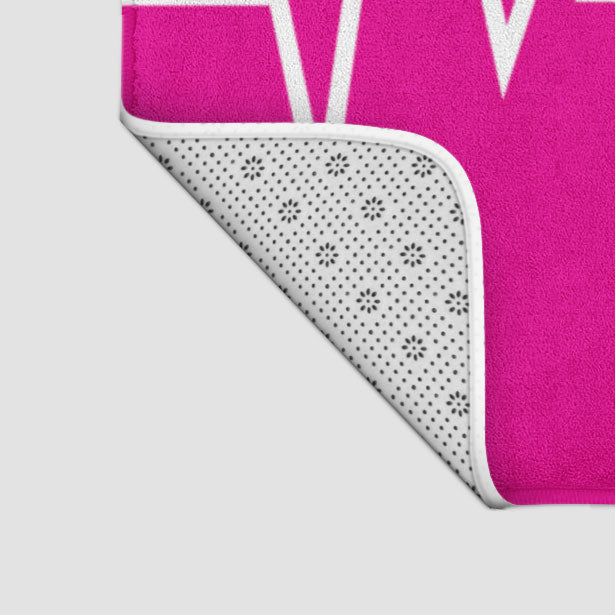 Heartbeat - Bath Mat - Airportag