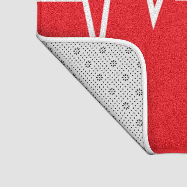 Heartbeat - Bath Mat - Airportag