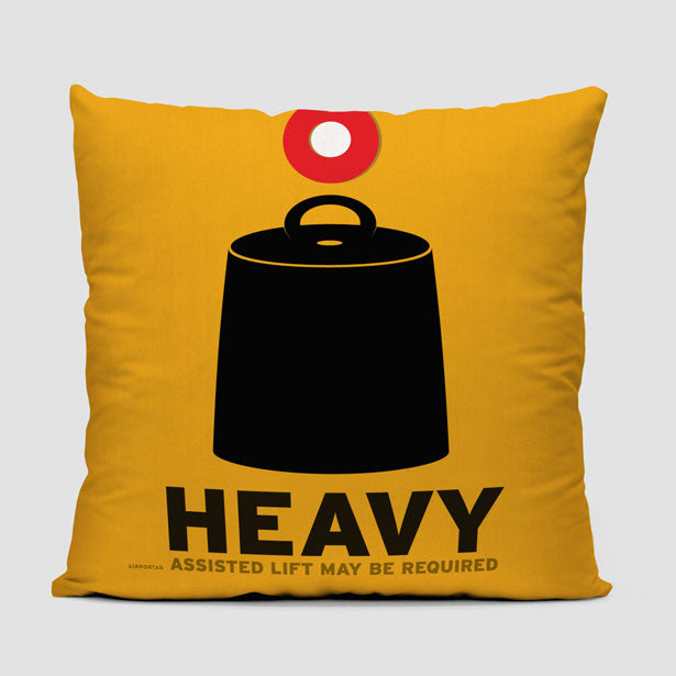 Heavy - Throw Pillow - Airportag
