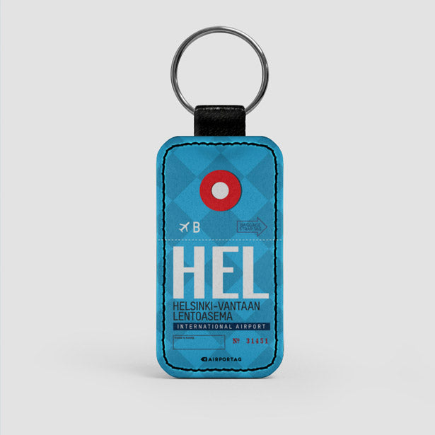 HEL - Leather Keychain - Airportag