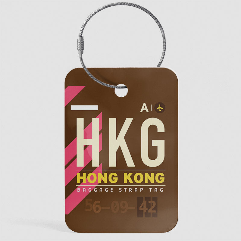 Airport Code Luggage Tag IATA code HKG baggage tag