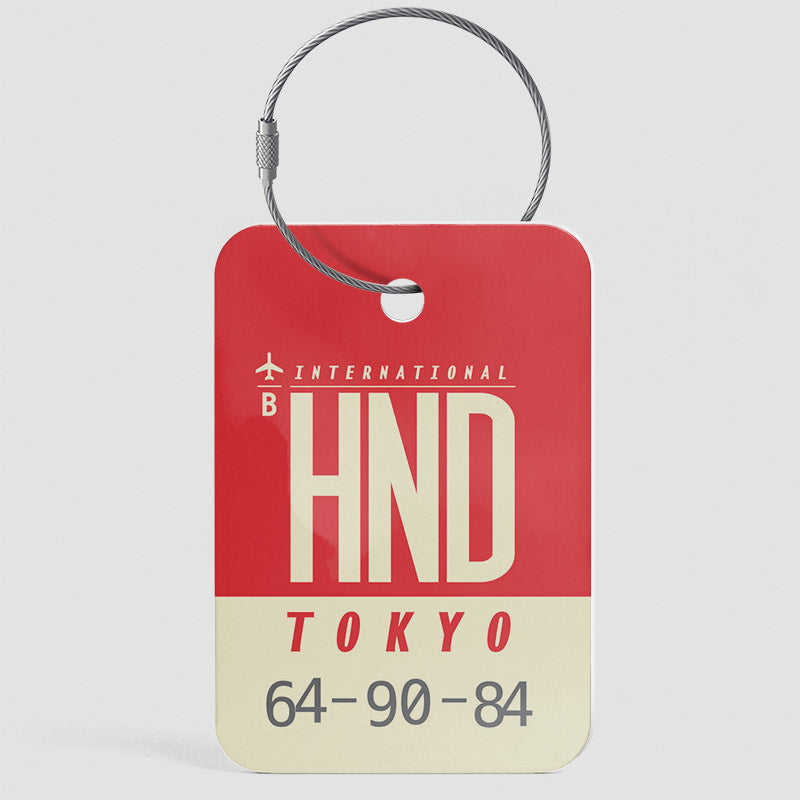 Airport Code Luggage Tag IATA code HND baggage tag