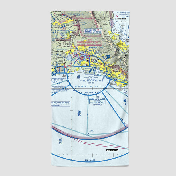 HNL Sectional - Beach Towel - Airportag