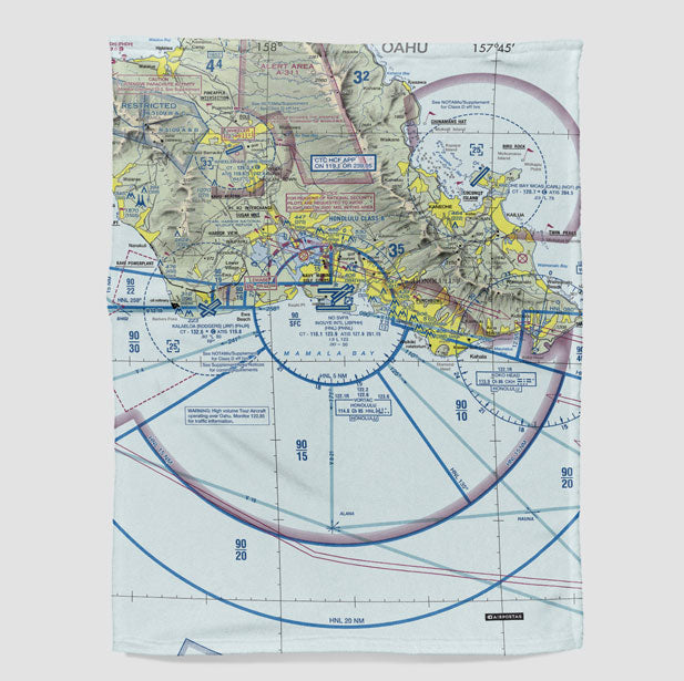 HNL Sectional - Blanket - Airportag