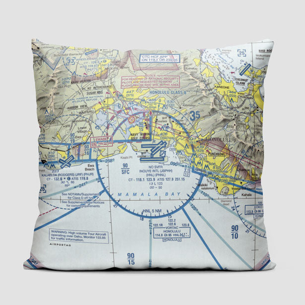 HNL Sectional - Throw Pillow - Airportag