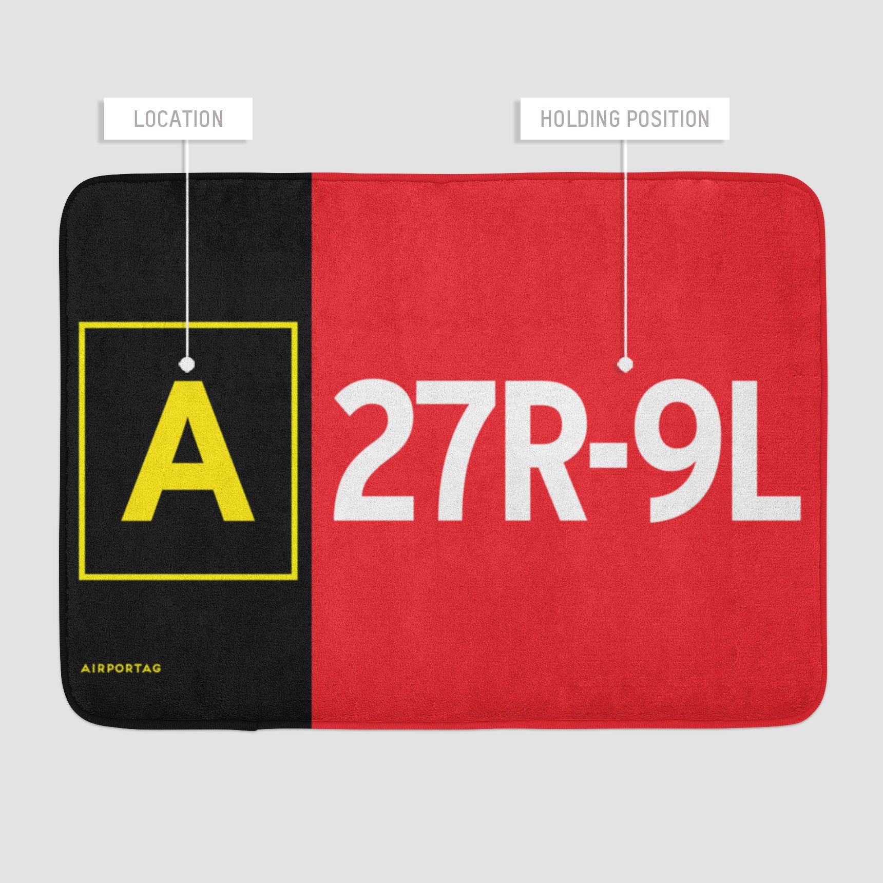 Hold Position - Bath Mat - Airportag