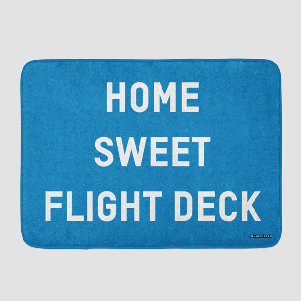 Home Sweet Flight Deck - Bath Mat - Airportag