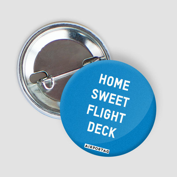 Home Sweet Flight Deck - Button - Airportag
