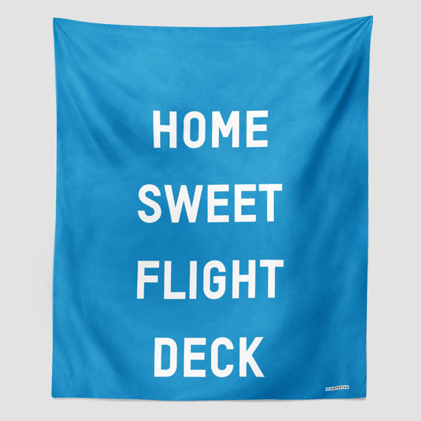 Home Sweet Flight Deck - Wall Tapestry - Airportag