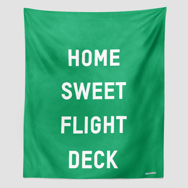 Home Sweet Flight Deck - Wall Tapestry - Airportag