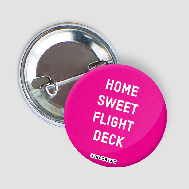 Home Sweet Flight Deck - Button - Airportag