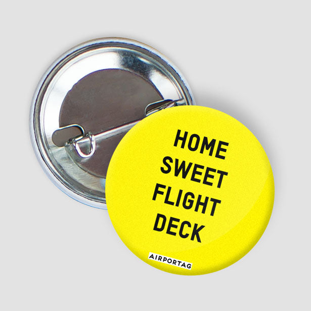 Home Sweet Flight Deck - Button - Airportag