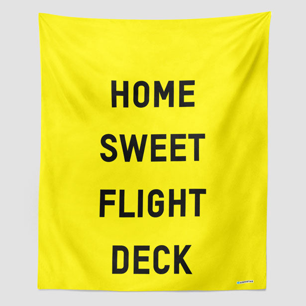 Home Sweet Flight Deck - Wall Tapestry - Airportag