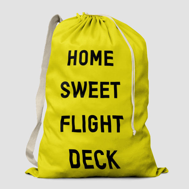 Home Sweet Flight Deck - Laundry Bag - Airportag