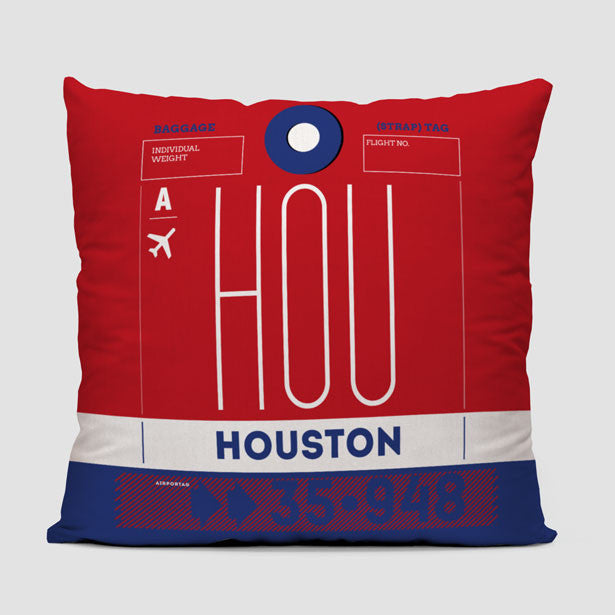 HOU - Throw Pillow - Airportag
