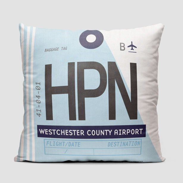 HPN - Throw Pillow - Airportag