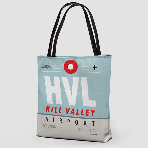HVL - Hill Valley Airport - Tote Bag - Airportag