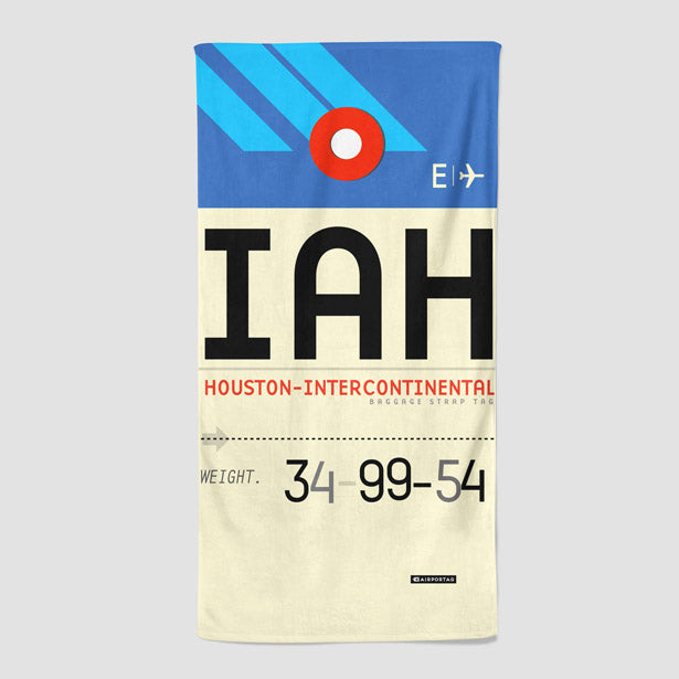 IAH - Beach Towel - Airportag