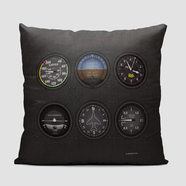 Instruments - Throw Pillow - Airportag