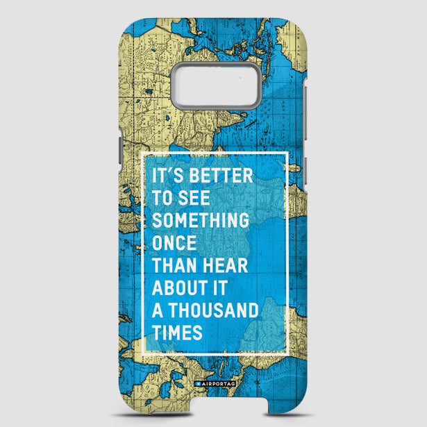 It's Better - World Map - Phone Case - Airportag