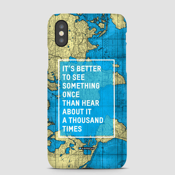 It's Better - World Map - Phone Case - Airportag