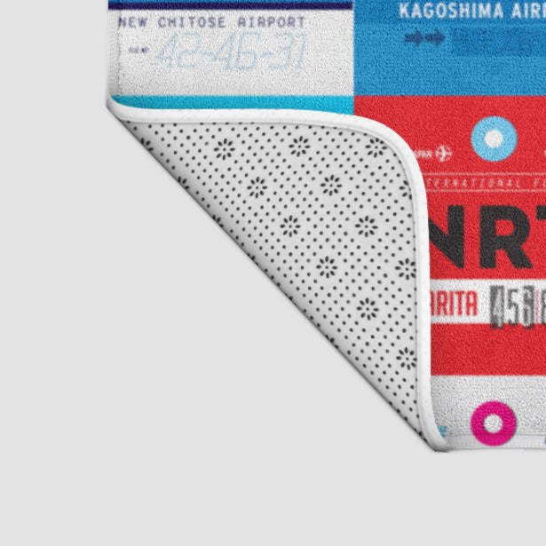 Japanese Airports - Bath Mat - Airportag