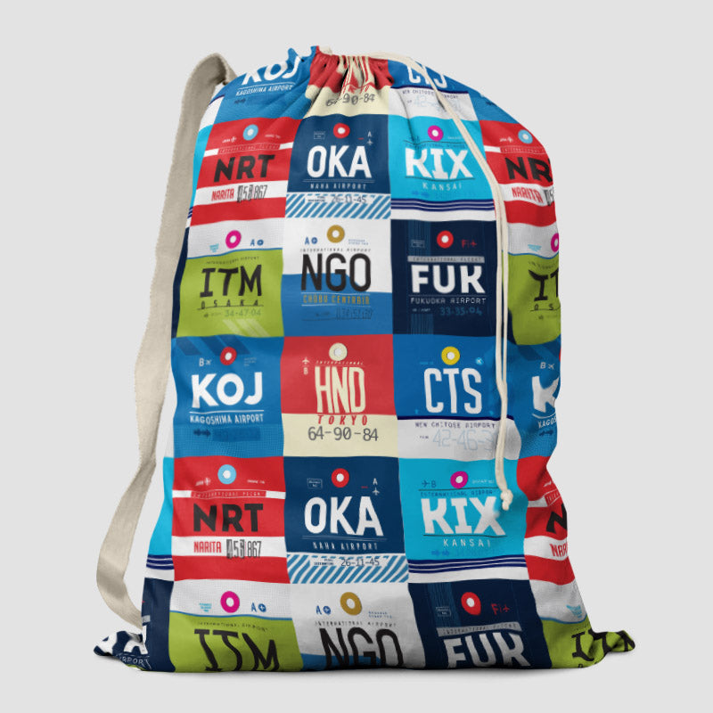 Japanese Airports - Laundry Bag - Airportag