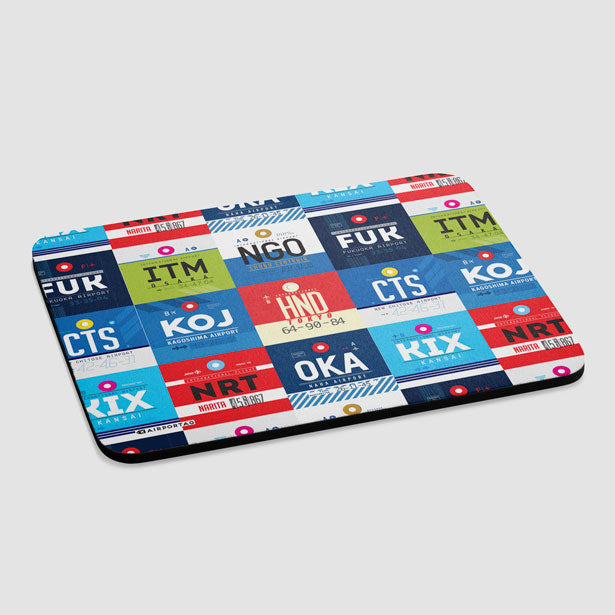 Japanese Airports - Mousepad - Airportag