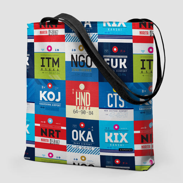 Japanese Airports - Tote Bag - Airportag