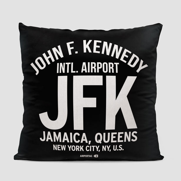 JFK Letters - Throw Pillow - Airportag