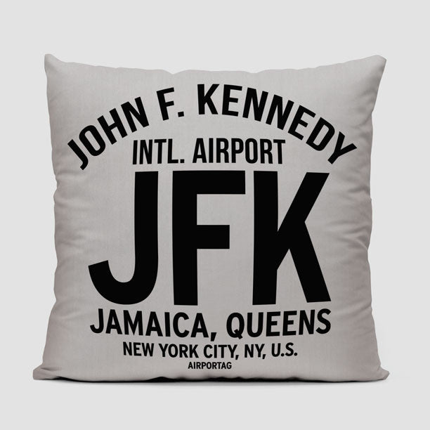 JFK Letters - Throw Pillow - Airportag