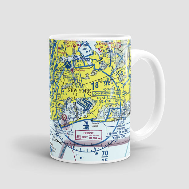 JFK Sectional - Mug - Airportag
