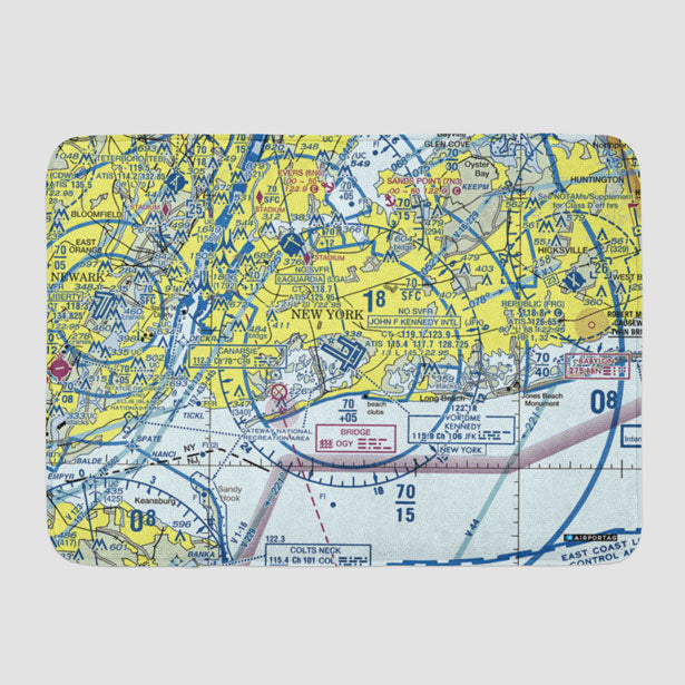 JFK Sectional - Bath Mat - Airportag