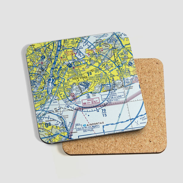 JFK Sectional - Coaster - Airportag