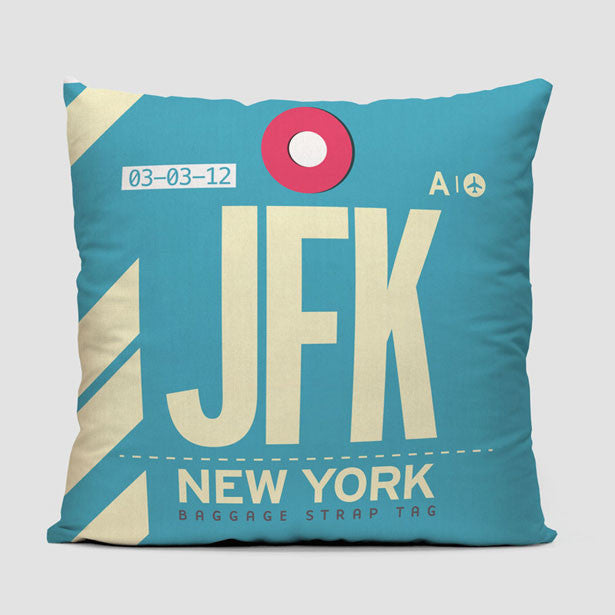 JFK - Throw Pillow - Airportag