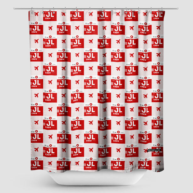 JL - Shower Curtain - Airportag
