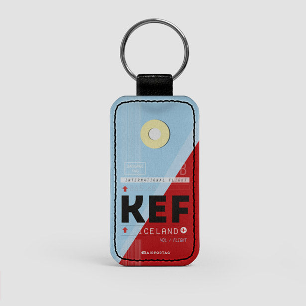 KEF - Leather Keychain - Airportag