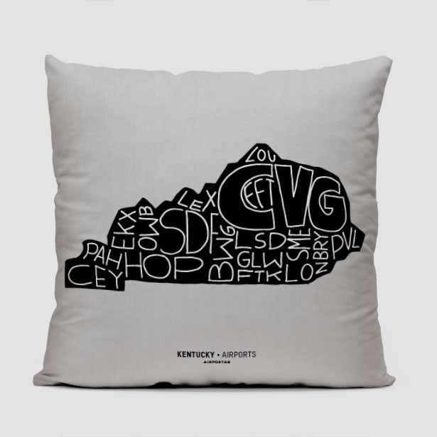 KENTUCKY - Throw Pillow - Airportag