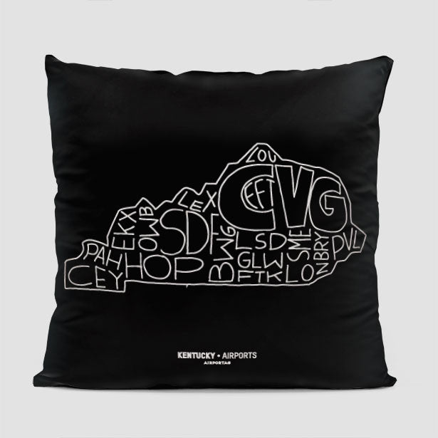 KENTUCKY - Throw Pillow - Airportag