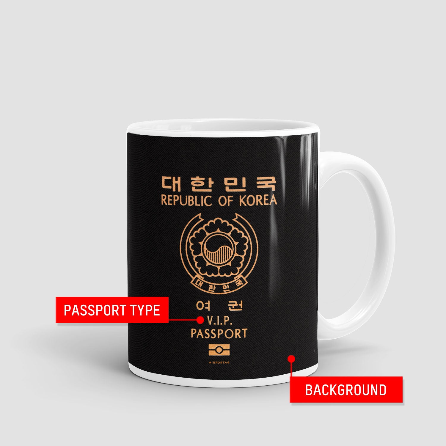 South Korea - Passport Mug - Airportag