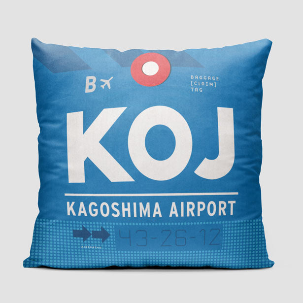 KOJ - Throw Pillow - Airportag