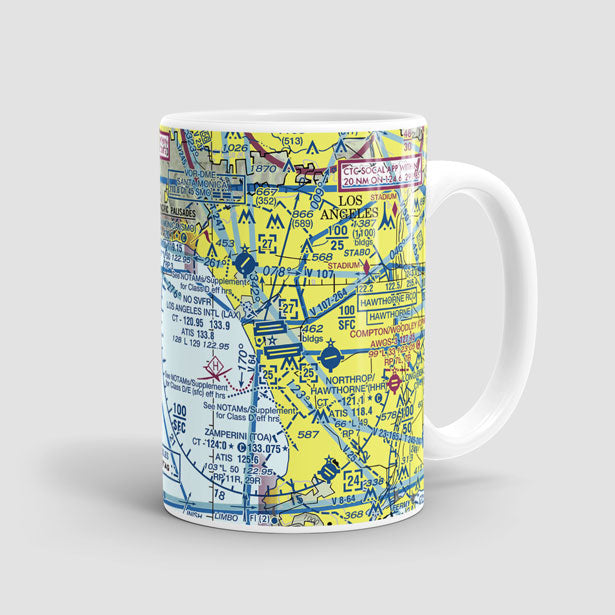 LAX Sectional - Mug - Airportag