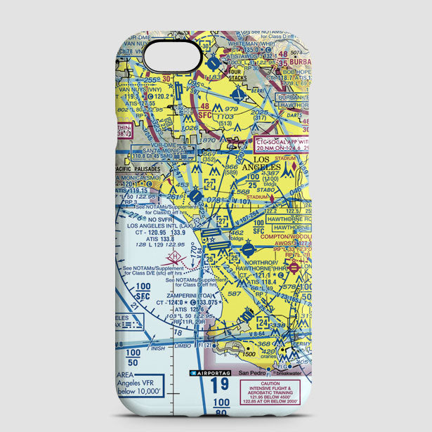 LAX Sectional - Phone Case - Airportag