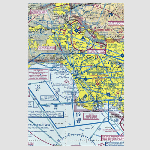 LAX Sectional - Poster - Airportag