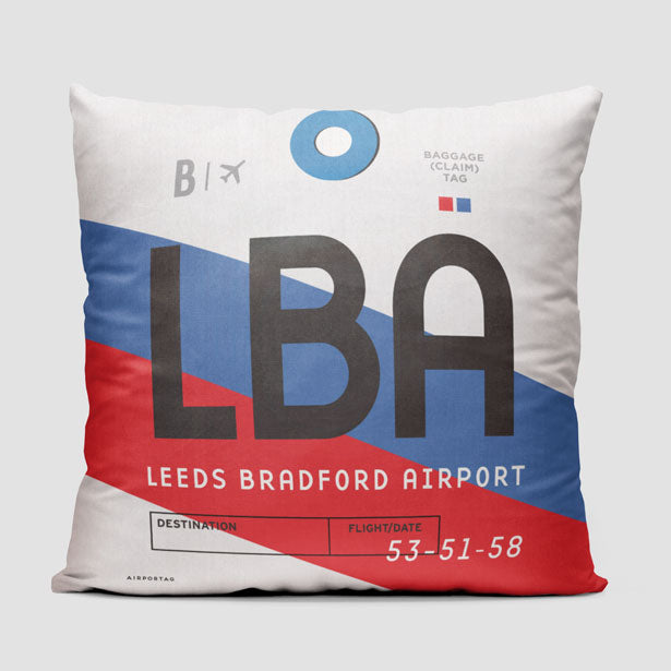 LBA - Throw Pillow - Airportag