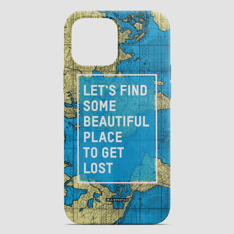 Let's Find - World Map - Phone Case