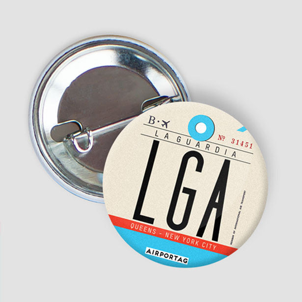 LGA - Button - Airportag