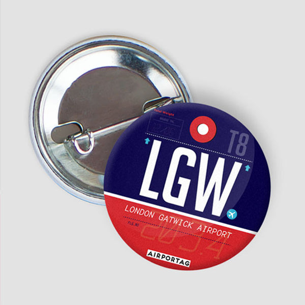 pinback-button-gatwick-airport-crawley-west-sussex-london-uk