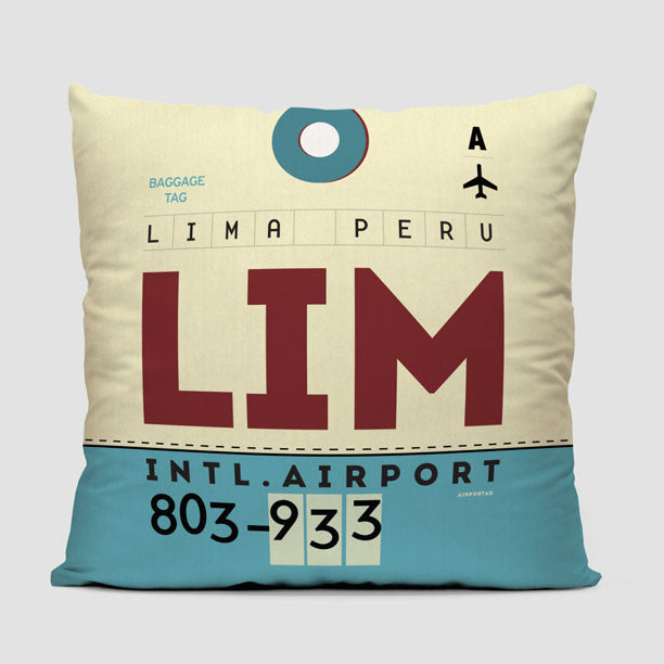 LIM - Throw Pillow - Airportag